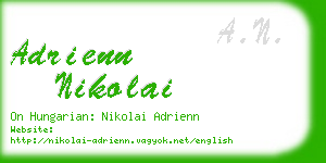 adrienn nikolai business card